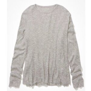 AE Oversized Long-Sleeve Plush T-Shirt